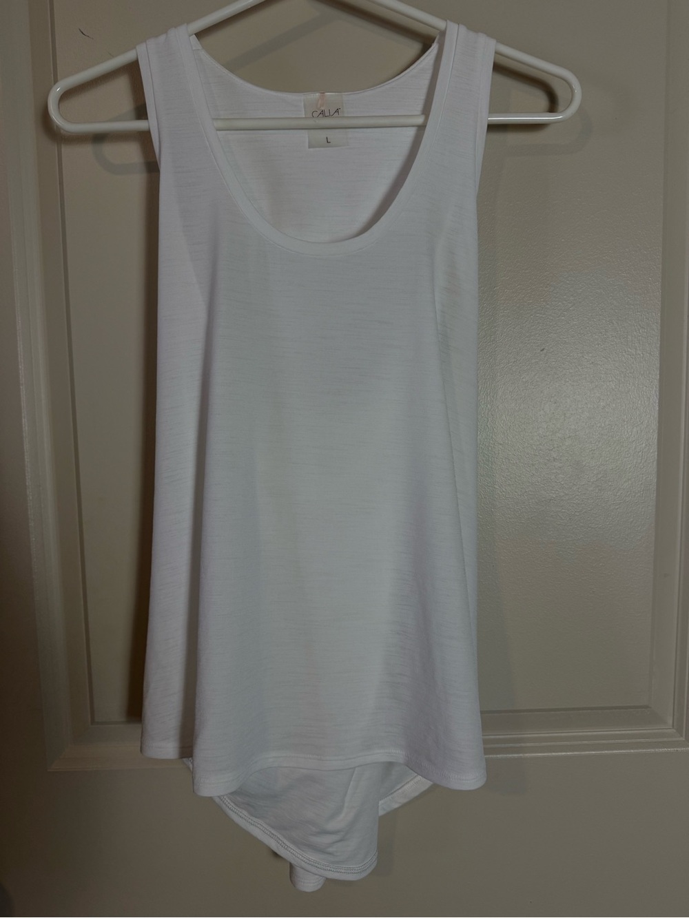 Calia White Scoop Neck Tank Top Women